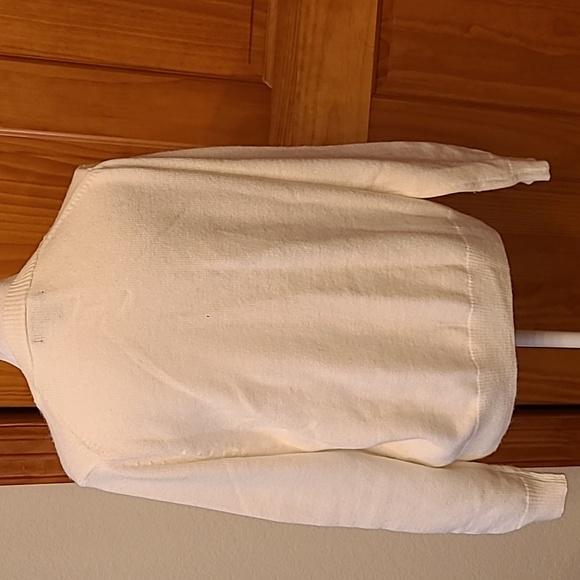 Banana Republic Cream Women's Crew Neck Sweater Size M Petite - Picture 5 of 7